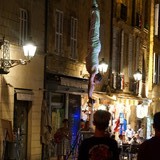 Straatartiest in Sarlat-le-Caneda