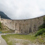 Stuwdam onderweg, in het Franse deel van de Pyreneeen