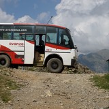 En vervolgens met deze bus nog verder omhoog.