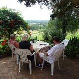 Lunch op een agriturismo.