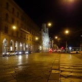 Cagliari rond half negen 's avonds.