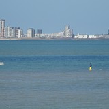 Als je Vlissingen niet zag liggen zou je ook kunnen denken dat dit de Middellandse zee is. Dinsdag 21 juli 2015