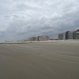 Strand van Knokke op 28 juli 2015.