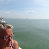 Op de boot naar Vlissingen op zaterdag 1 augustus 2015.