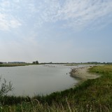 De Baerzandse kreek tussen Groede en Breskens tijdens een fietstocht op woensdag 12 augustus 2015.