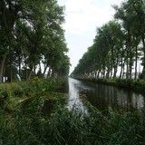 De Vaart tussen Sluis en Damme op donderdag 13 augustus 2015.