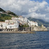 Amalfi vanaf de veerboot.