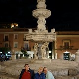 Na het diner in Taormina.