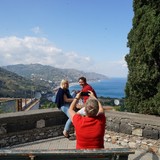 Onderweg naar de kust in Taormina.