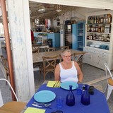 Toen wij in Bari aankwamen, was he net na lunchtijd. Dit restaurant in Torre di mare verzorgde desondanks nog een fantastische maaltijd.