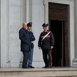 In de Duomo was een mis gaande met allemaal militairen in uniform. Het was de dag van de militairen, begreep ik van deze heren.