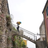 Vanwege alle trappen vindt de bevoorrading in Positano voornamelijk zo plaats.