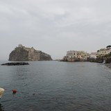 Het Castello Aragonese in Ischia. Vlakbij onze B&B.