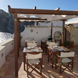 Terras van de B&B in Ischia.