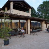 Terras van de agriturismo.